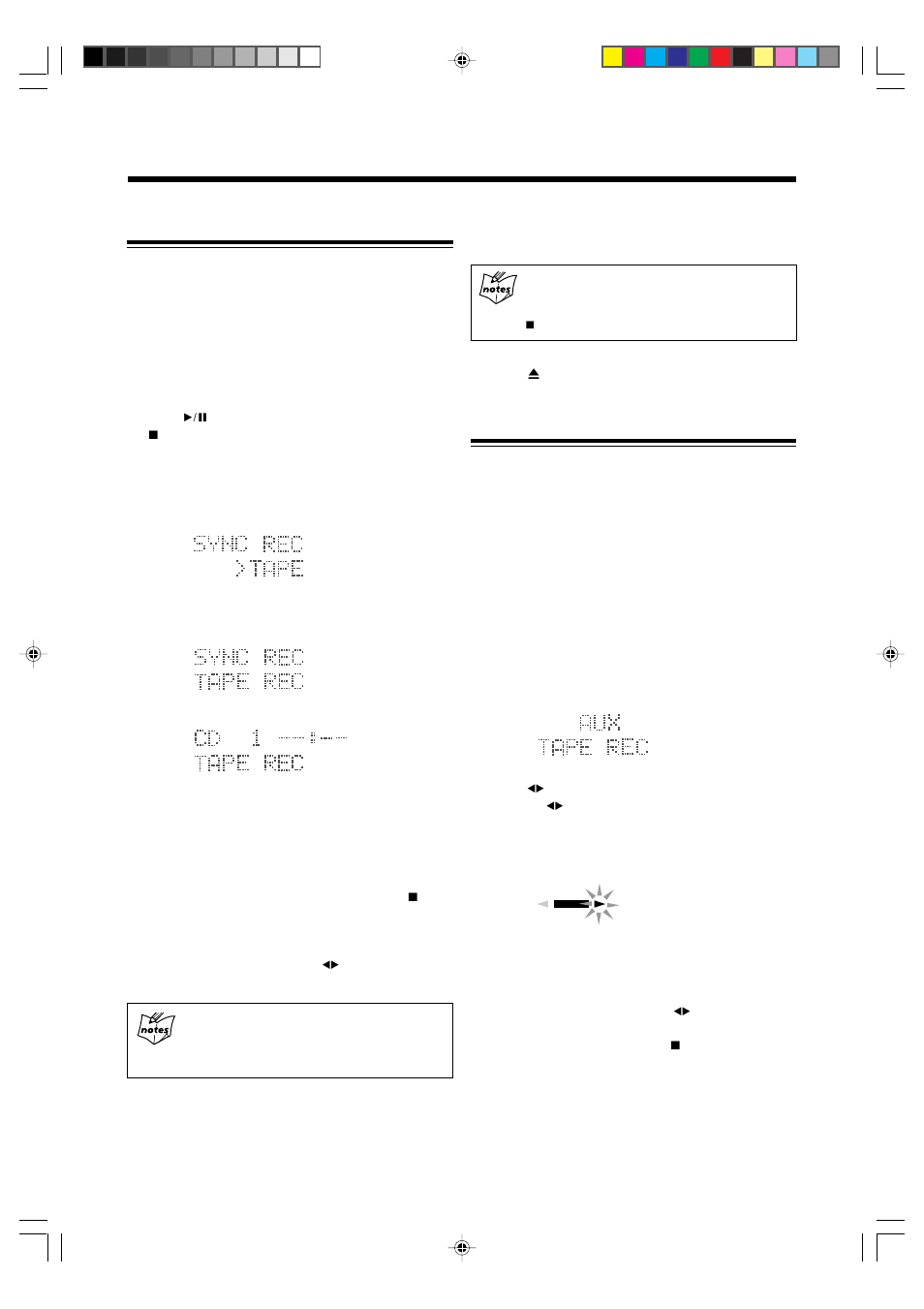 Synchronized recording from a cd, Recording from the external equipment | JVC AX-UXG6 User Manual | Page 31 / 40