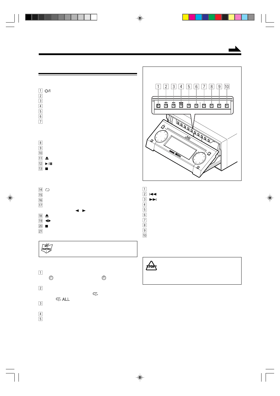 Front panels, Ax-uxg6 stereo amplifier, Xt-uxg6r compact disc/ tuner | Td-uxg6 cassette deck, Display window, Buttons behind the sliding panel | JVC AX-UXG6 User Manual | Page 7 / 40