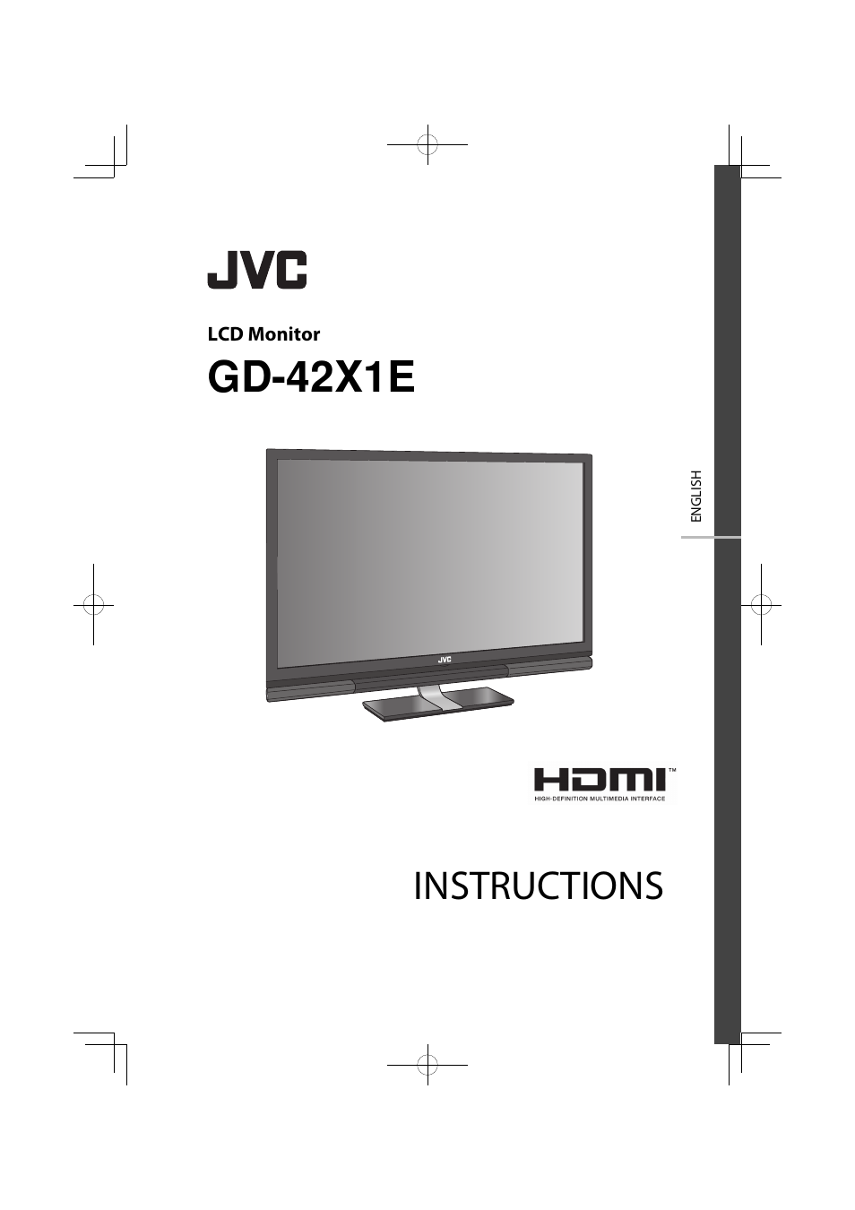 Gd-42x1e, Instructions | JVC GD-42X1E User Manual | Page 73 / 144