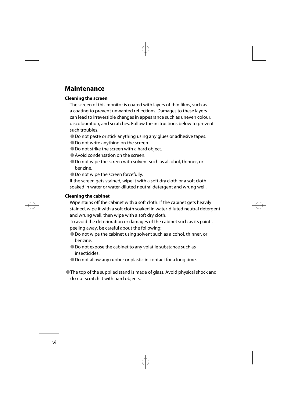 Maintenance | JVC GD-42X1E User Manual | Page 78 / 144