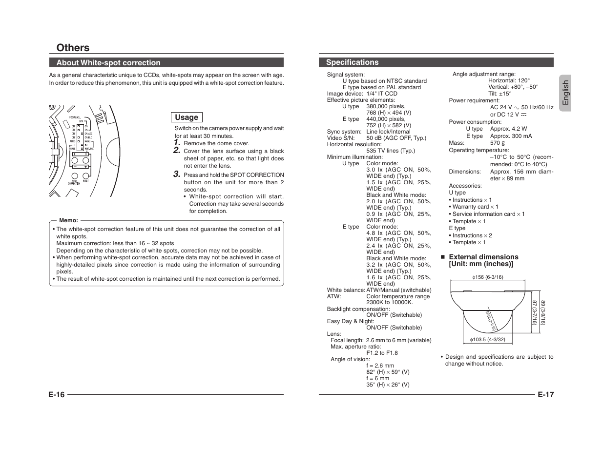 Others | JVC TK-C205 User Manual | Page 10 / 11