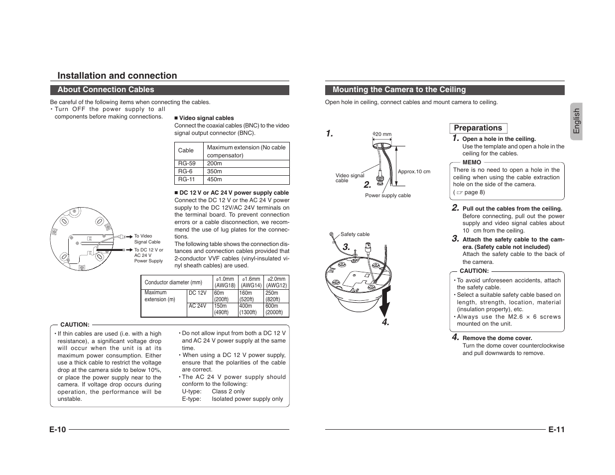 Installation and connection | JVC TK-C205 User Manual | Page 7 / 11