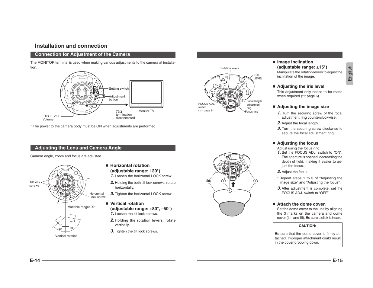 Installation and connection | JVC TK-C205 User Manual | Page 9 / 11