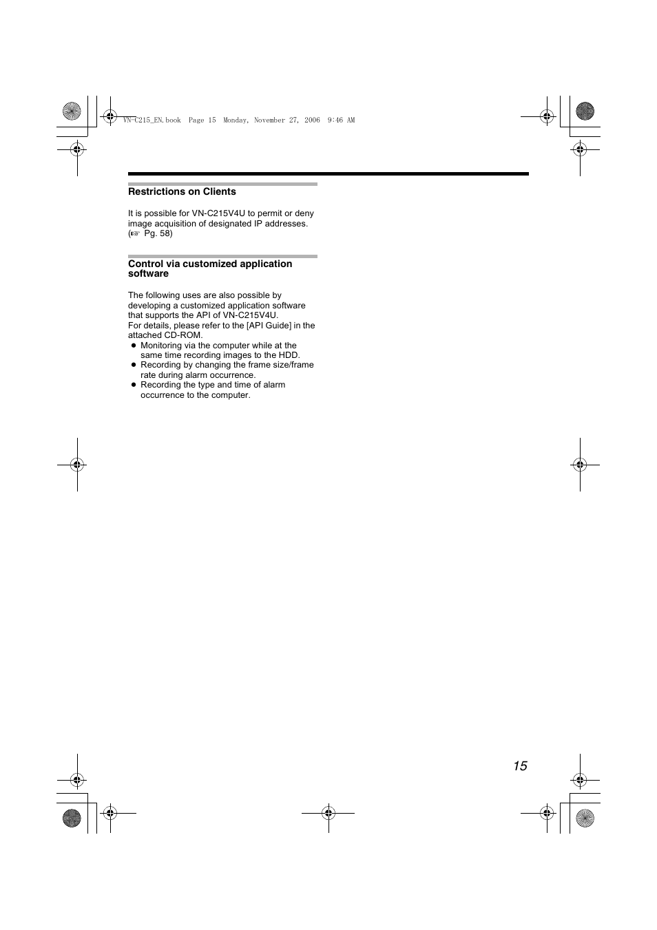 JVC VN-C215V4U User Manual | Page 15 / 86