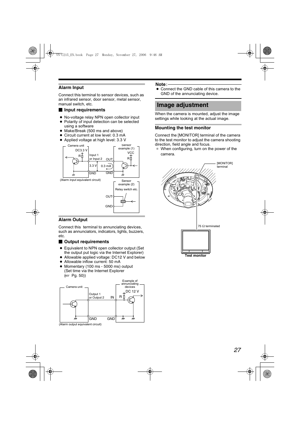 Image adjustment, A pg. 27), A pg.27 | Eimage adjustmentf) | JVC VN-C215V4U User Manual | Page 27 / 86