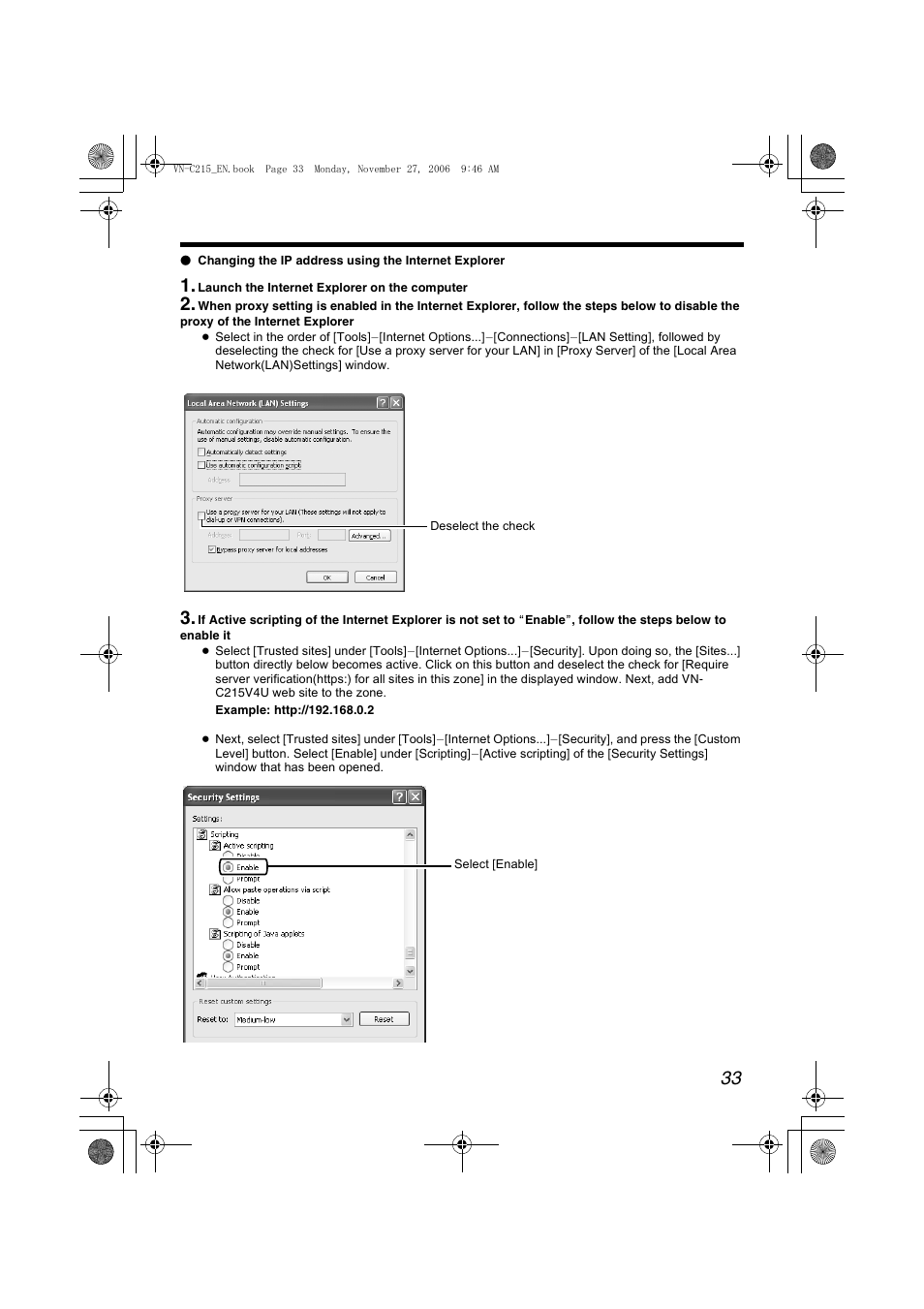 JVC VN-C215V4U User Manual | Page 33 / 86