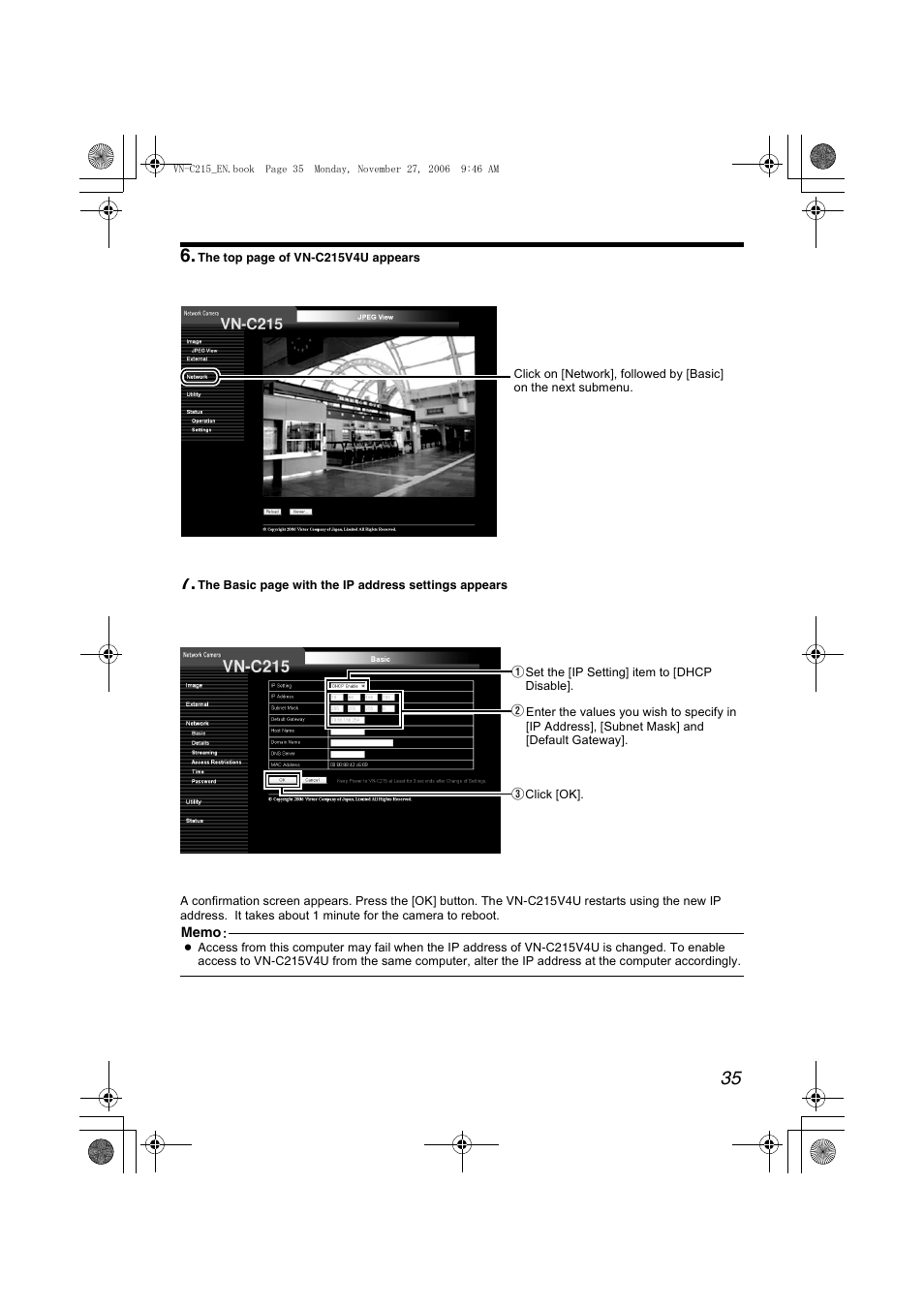 JVC VN-C215V4U User Manual | Page 35 / 86