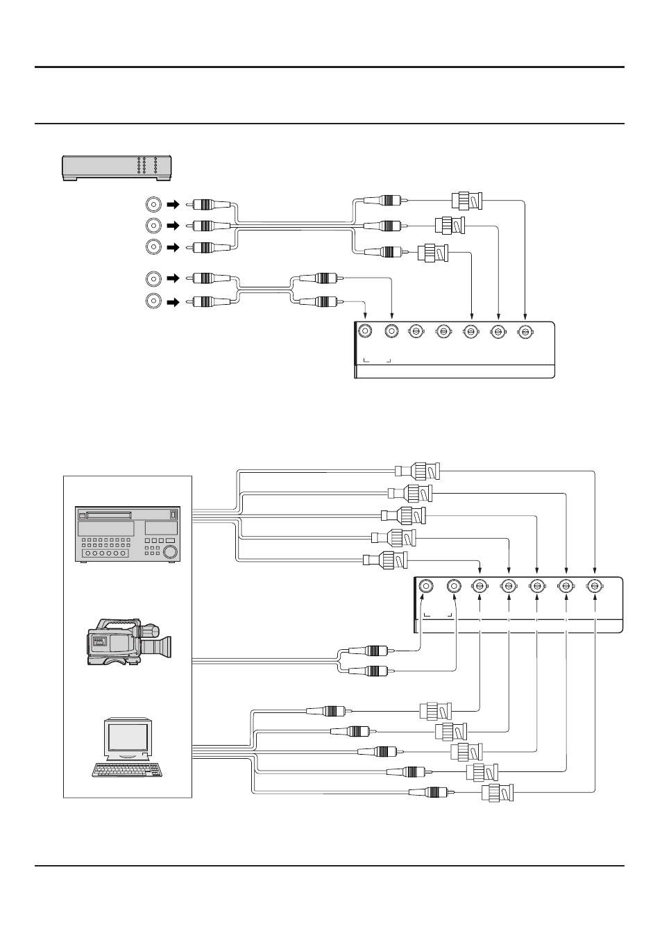 Component/rgb input connection, Connections, Component signals (y, p | Connection, Rgb signal (r, g, b, hd, vd) connection | JVC GD V501U User Manual | Page 14 / 40