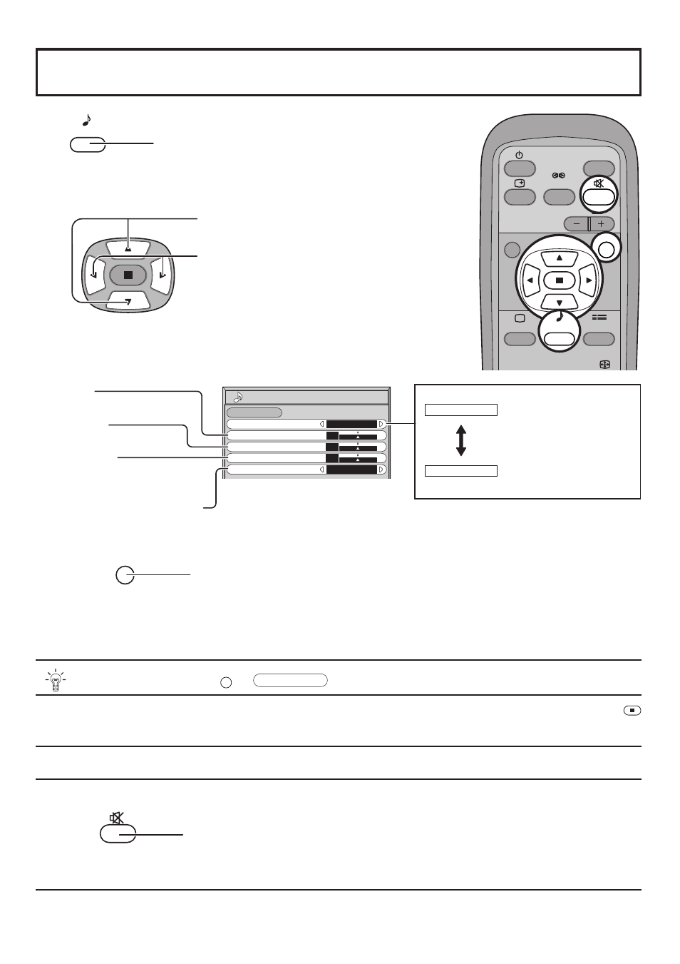 Sound adjustment, Mute, Helpful hint | Normalization) | JVC GD V501U User Manual | Page 26 / 40