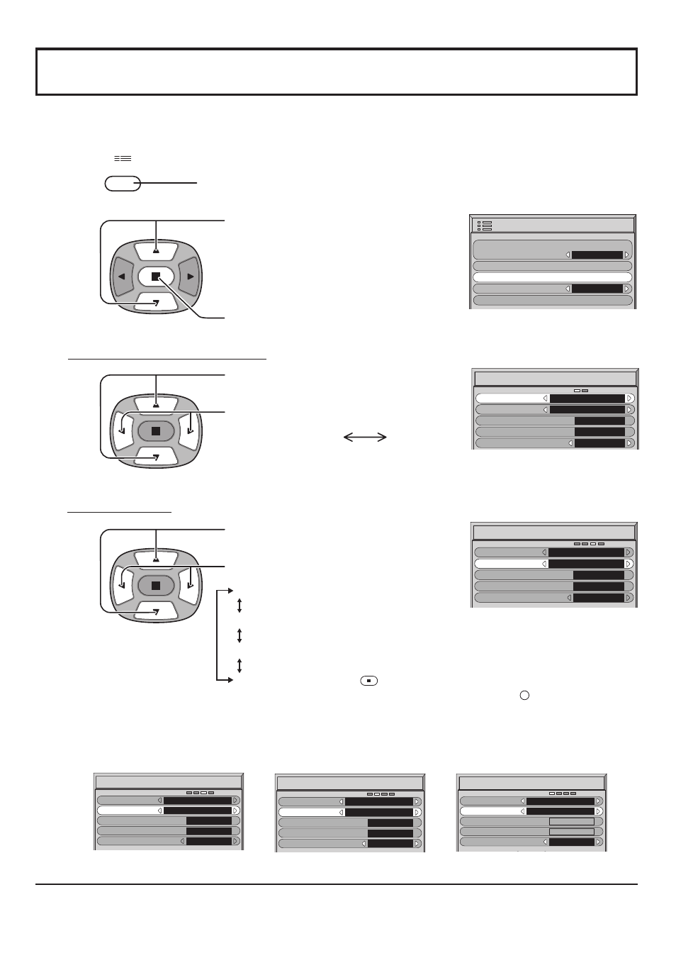 Screensaver, For preventing after-images) 2 3 1 4, Mode selection negative / scroll selection | JVC GD V501U User Manual | Page 32 / 40