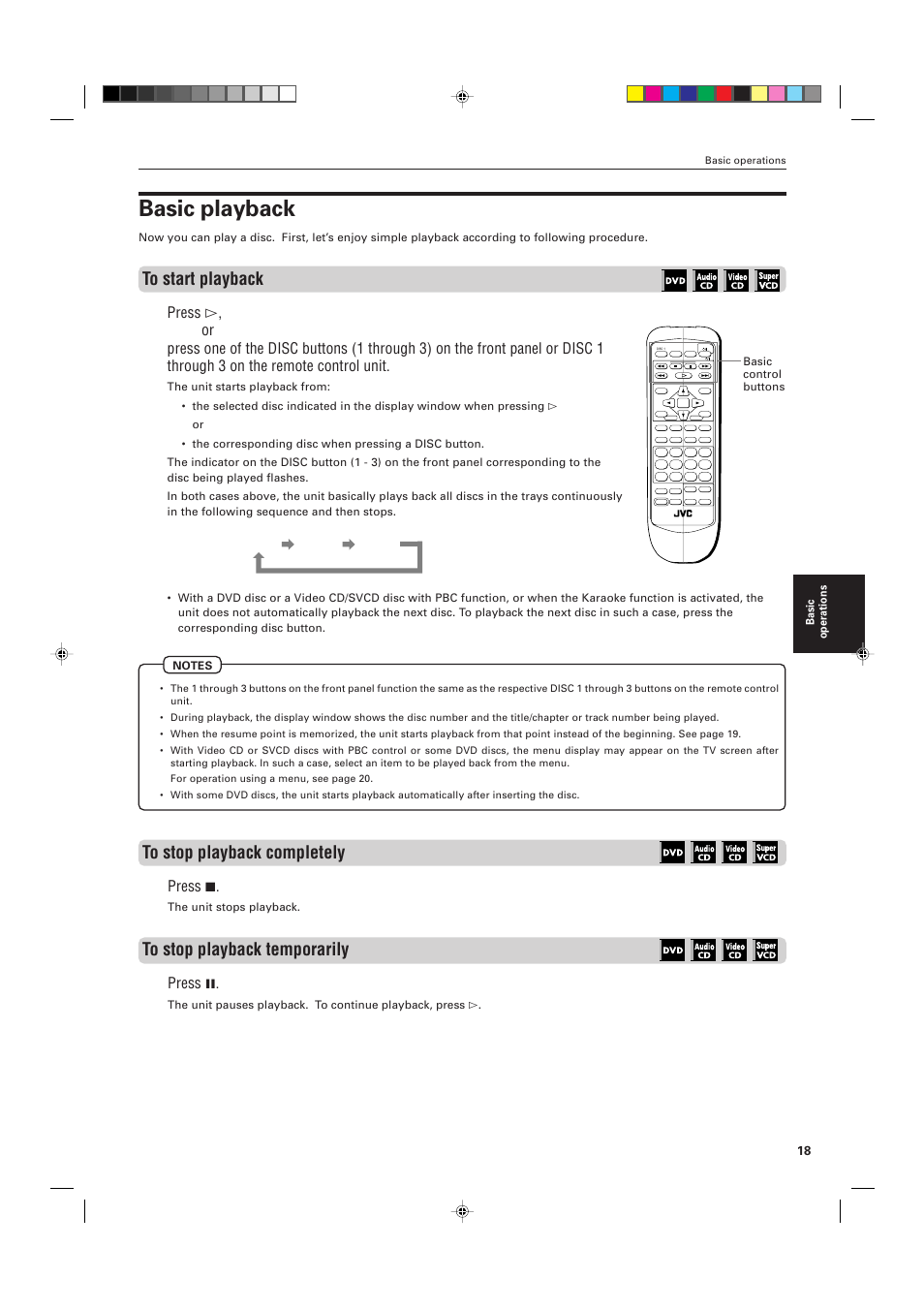Basic playback, Press 7, Press 8 | JVC XV-M556TN User Manual | Page 21 / 56