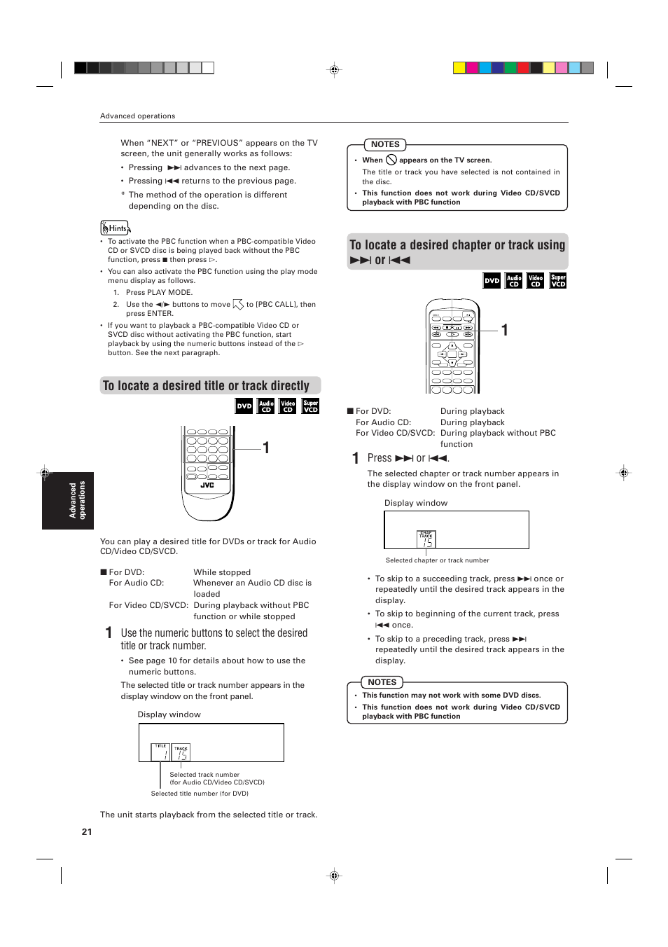 Press ¢ or 4 | JVC XV-M556TN User Manual | Page 24 / 56