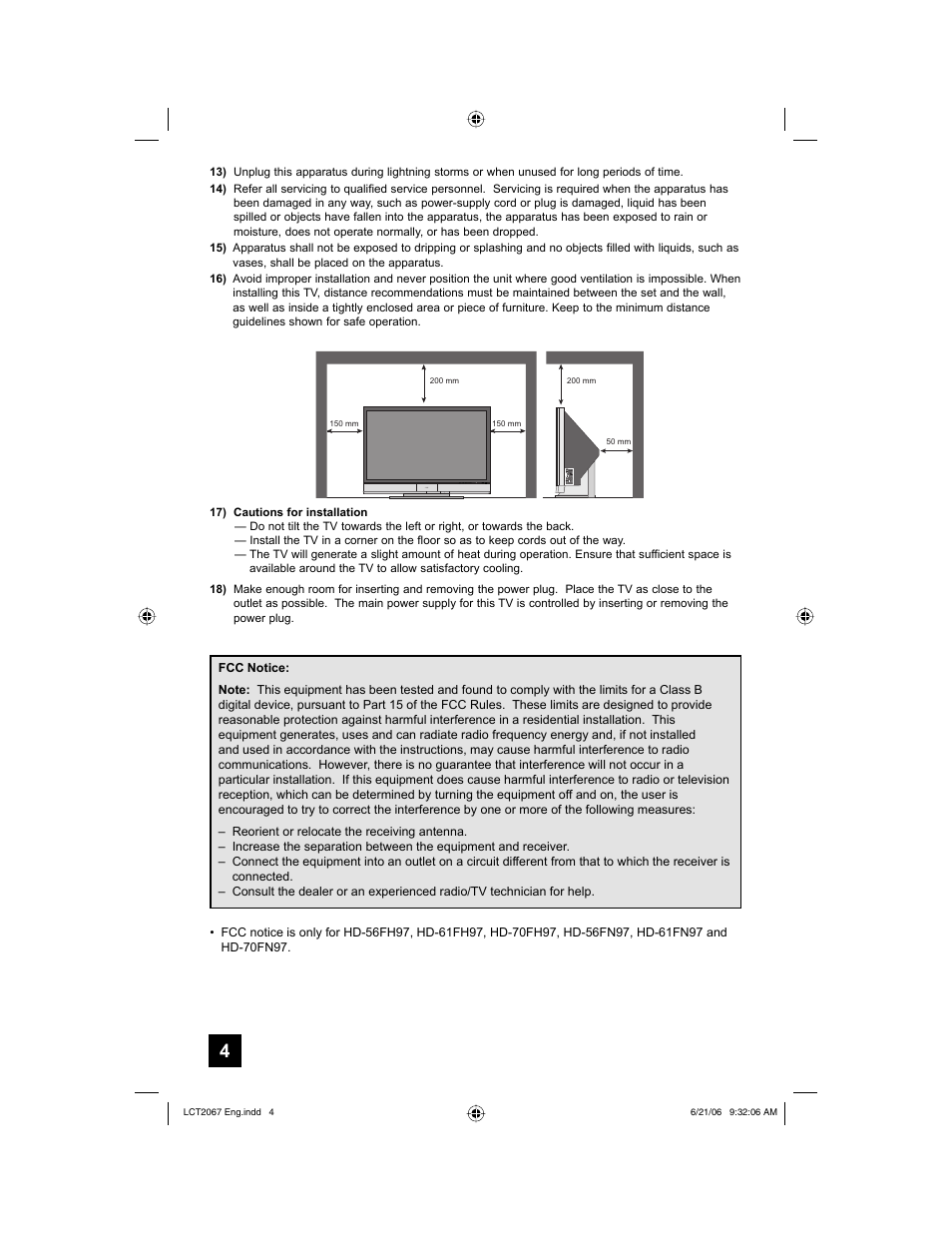 JVC HD-61FC97 User Manual | Page 4 / 96