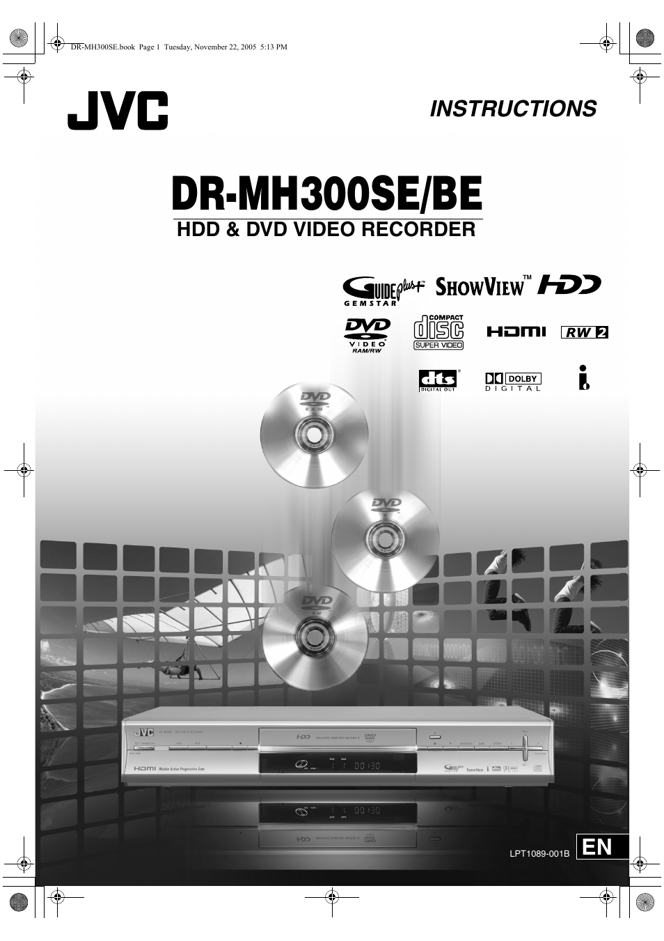 JVC DR-MH300BE User Manual | 116 pages
