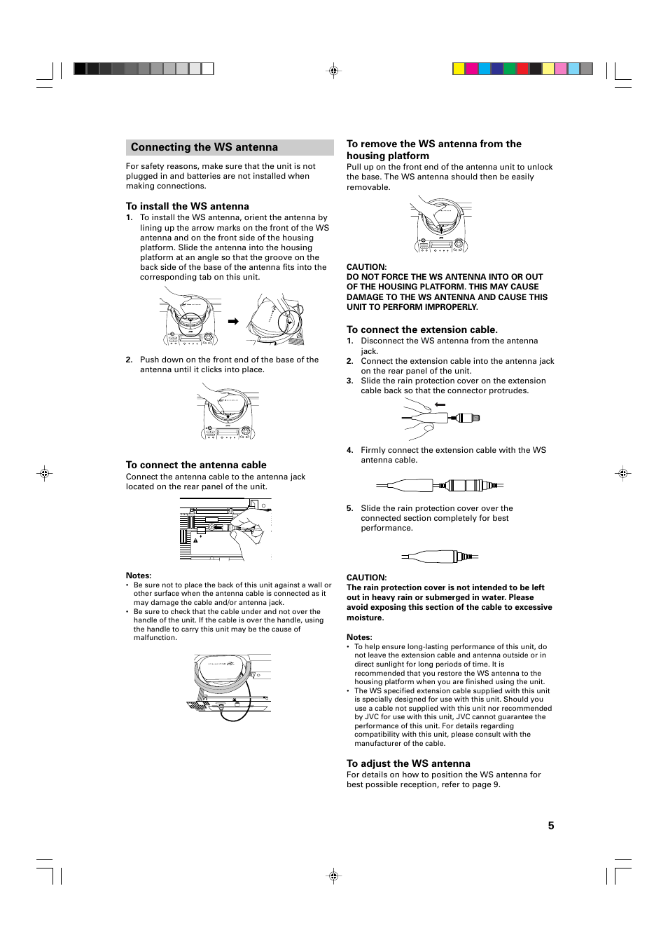 JVC FR-DS100 User Manual | Page 5 / 22