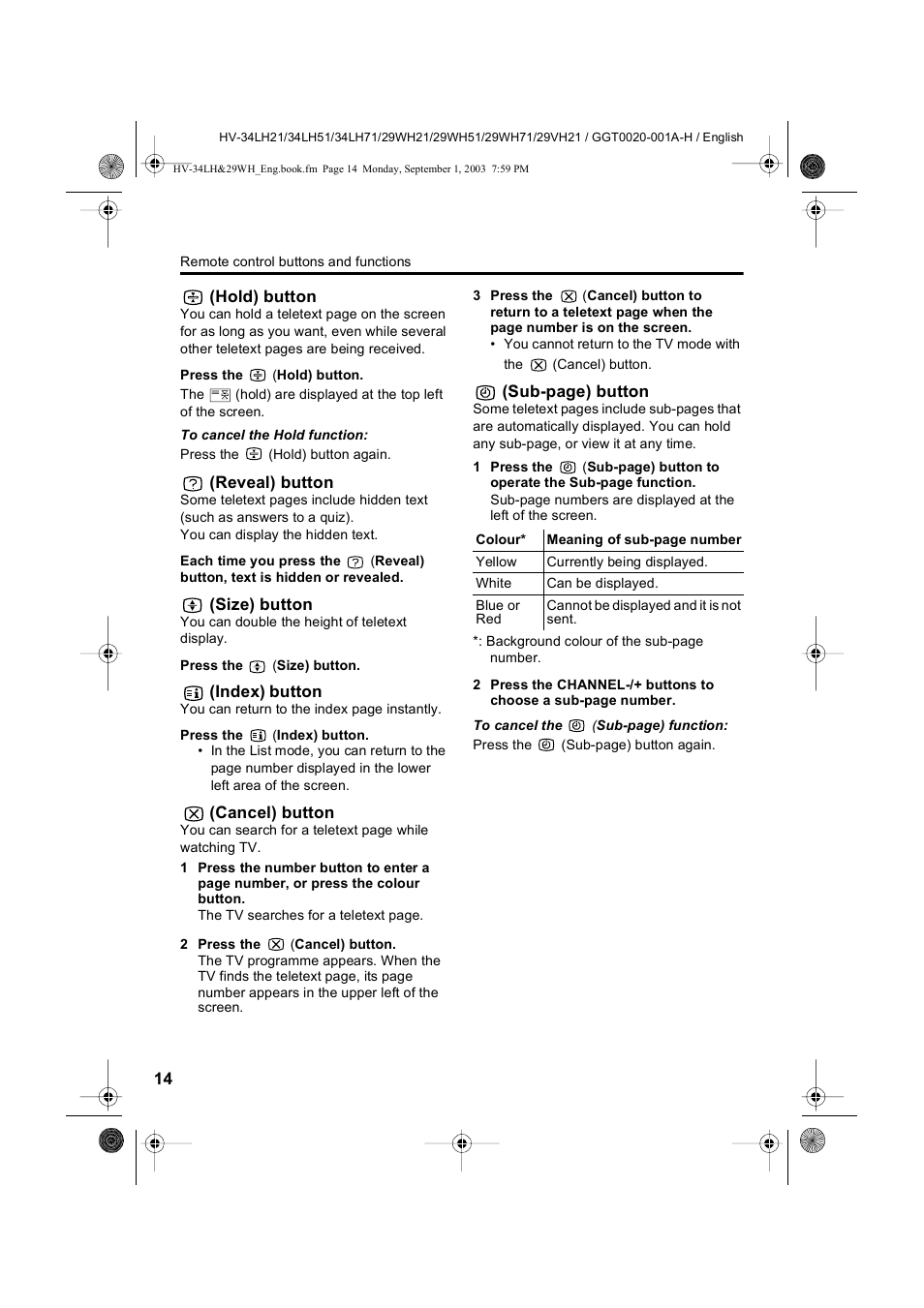JVC 0803-CR-JMT User Manual | Page 14 / 40