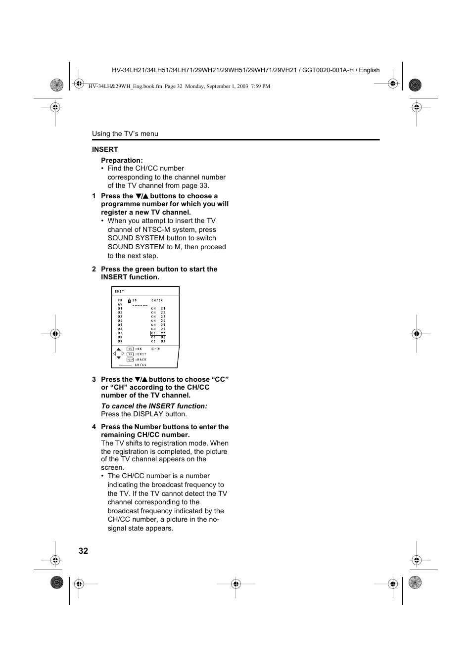 JVC 0803-CR-JMT User Manual | Page 32 / 40