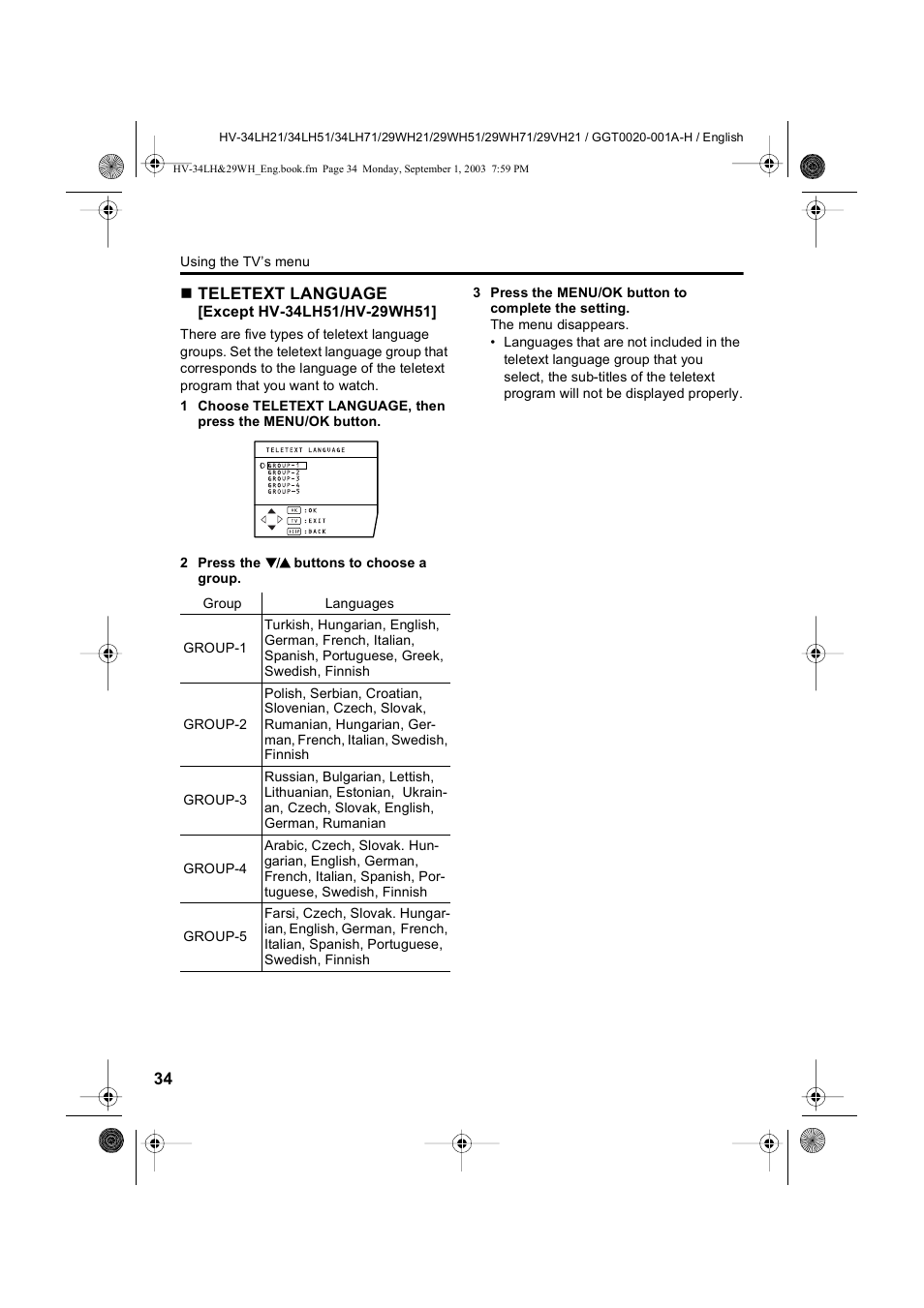 JVC 0803-CR-JMT User Manual | Page 34 / 40
