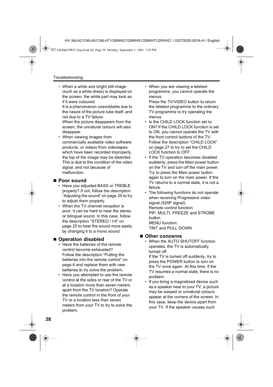 JVC 0803-CR-JMT User Manual | Page 38 / 40