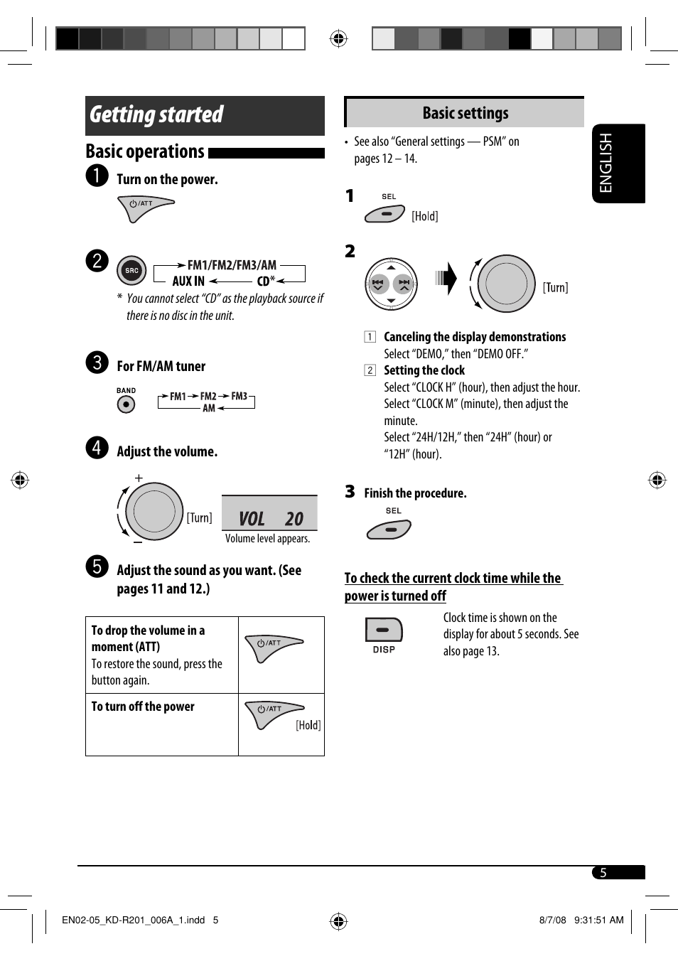 Getting started, Basic operations | JVC GET0582-001A User Manual | Page 33 / 60