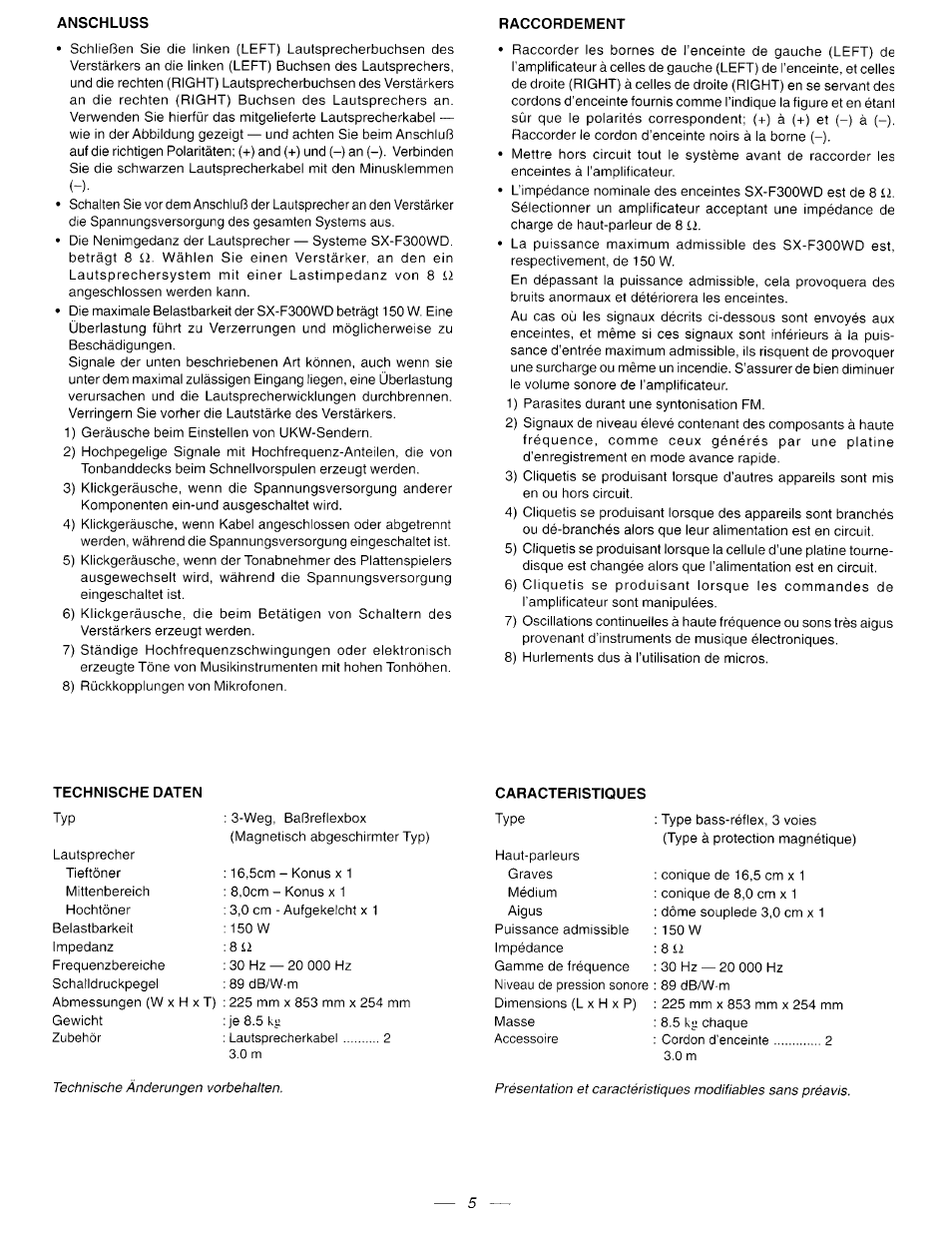 JVC SX-F300WD User Manual | Page 5 / 8