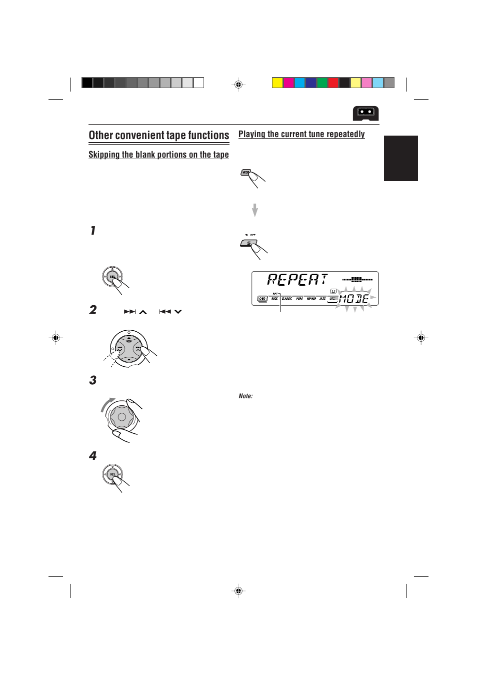 Other convenient tape functions | JVC 0302KKSMDTJEIN User Manual | Page 21 / 40