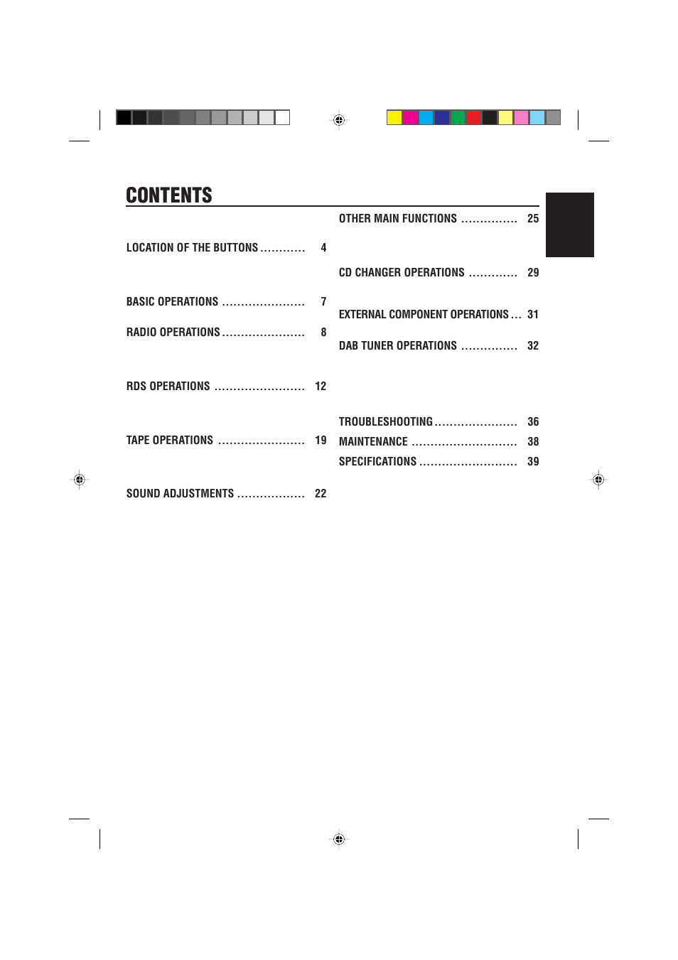 JVC 0302KKSMDTJEIN User Manual | Page 3 / 40