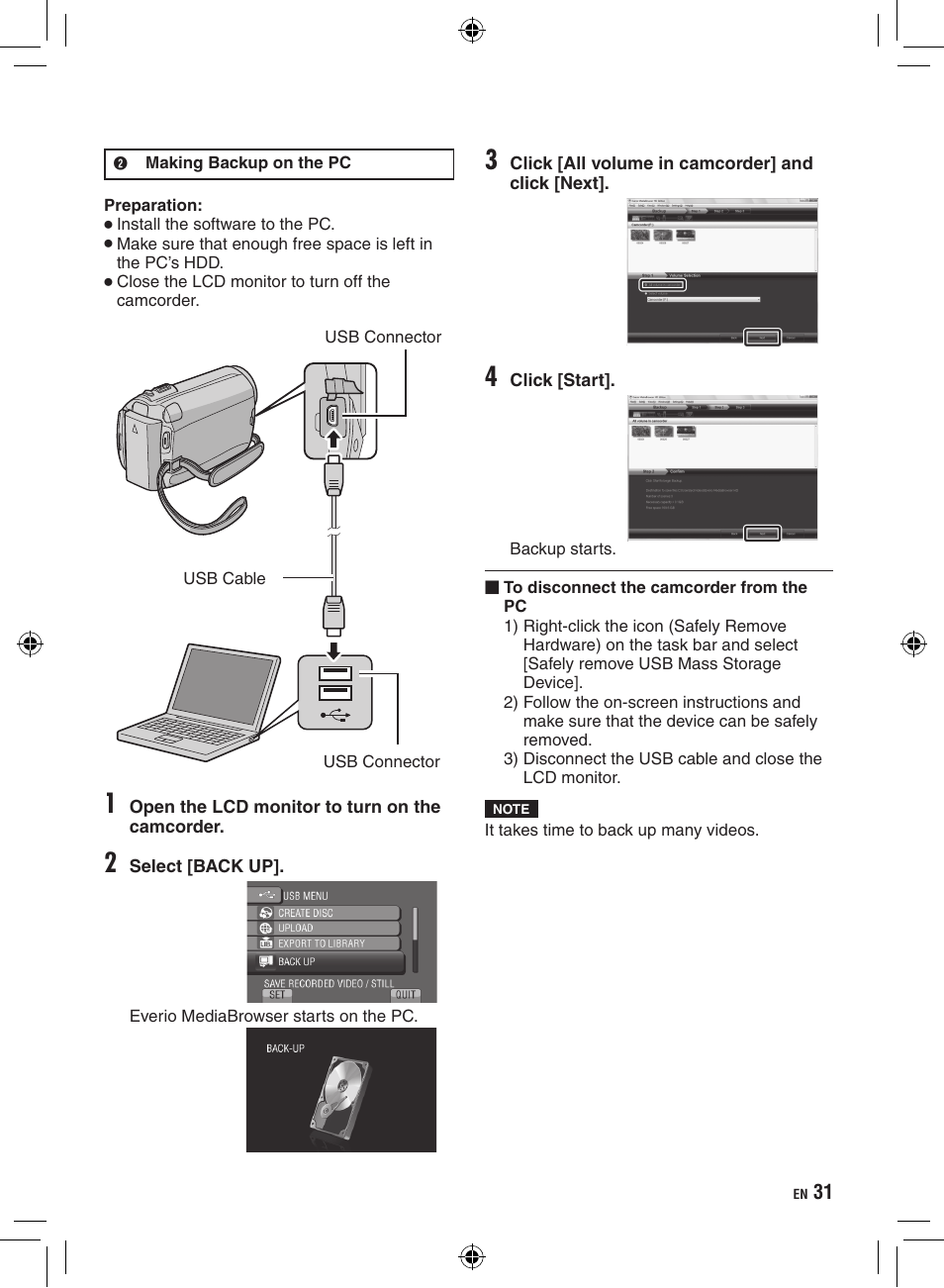 JVC GZ-HD300 User Manual | Page 31 / 88