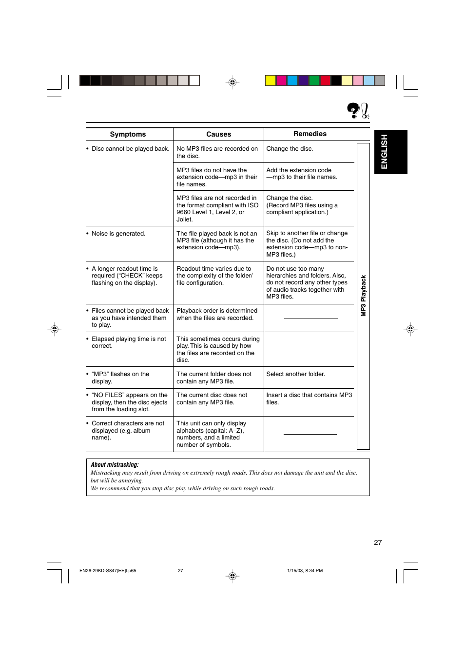 English | JVC GET0137-001A User Manual | Page 27 / 34