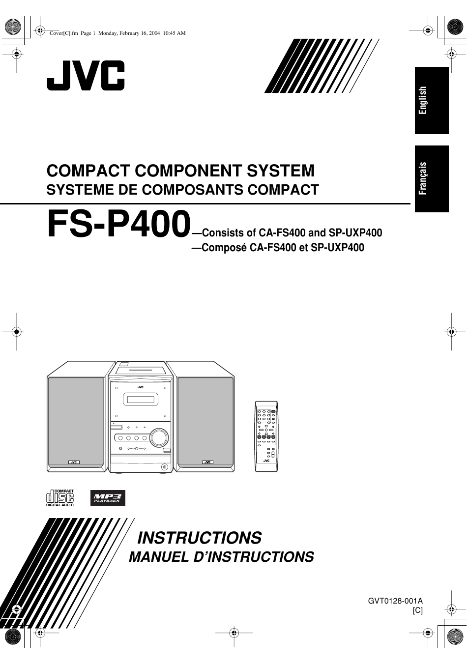 JVC FS-P400 User Manual | 29 pages