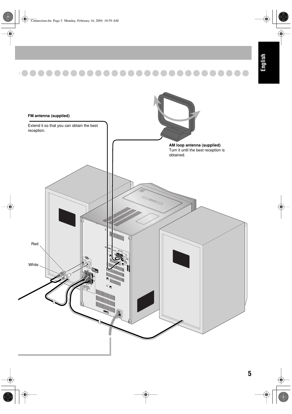 English | JVC FS-P400 User Manual | Page 9 / 29