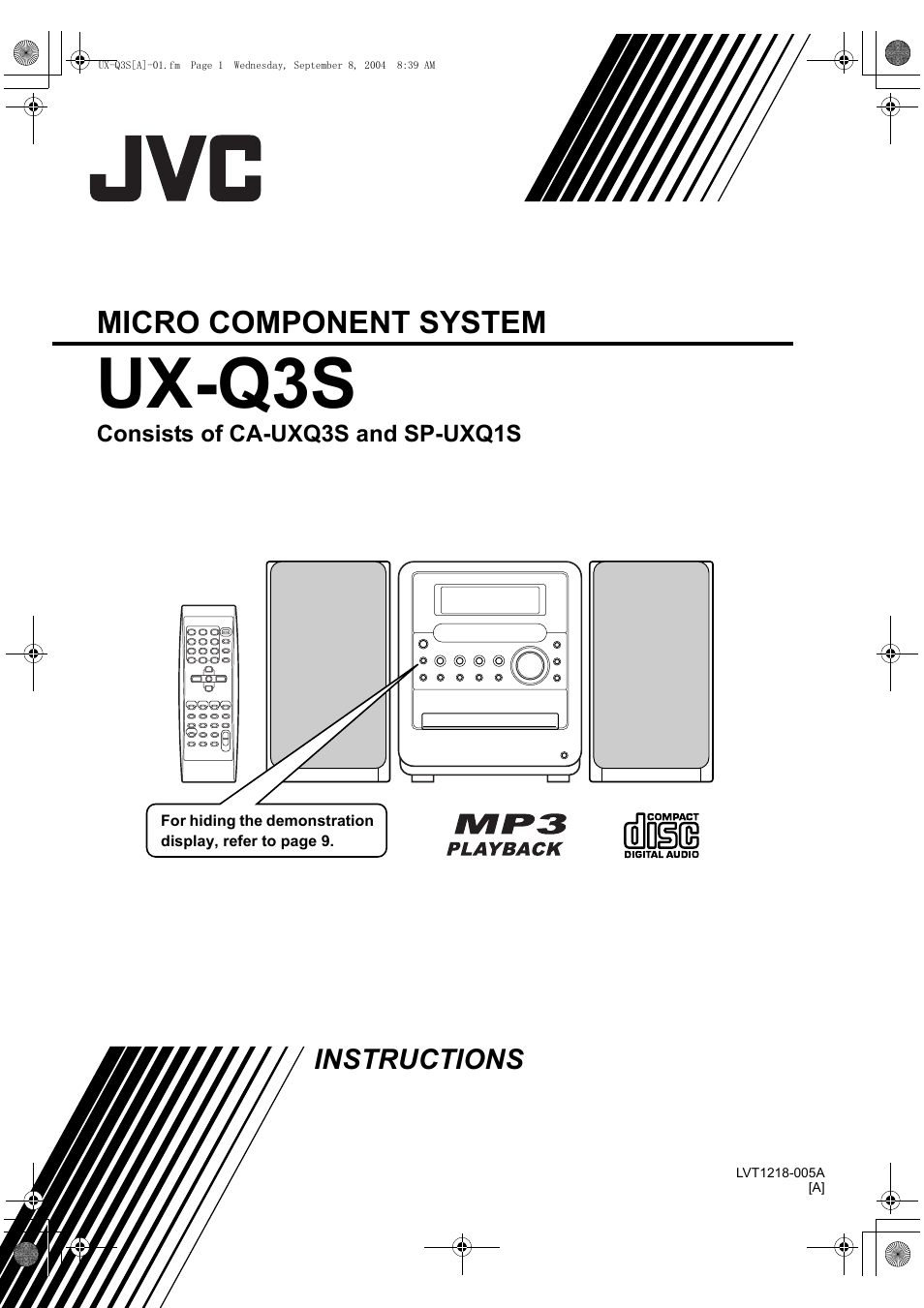 JVC CA-UXQ3S User Manual | 32 pages