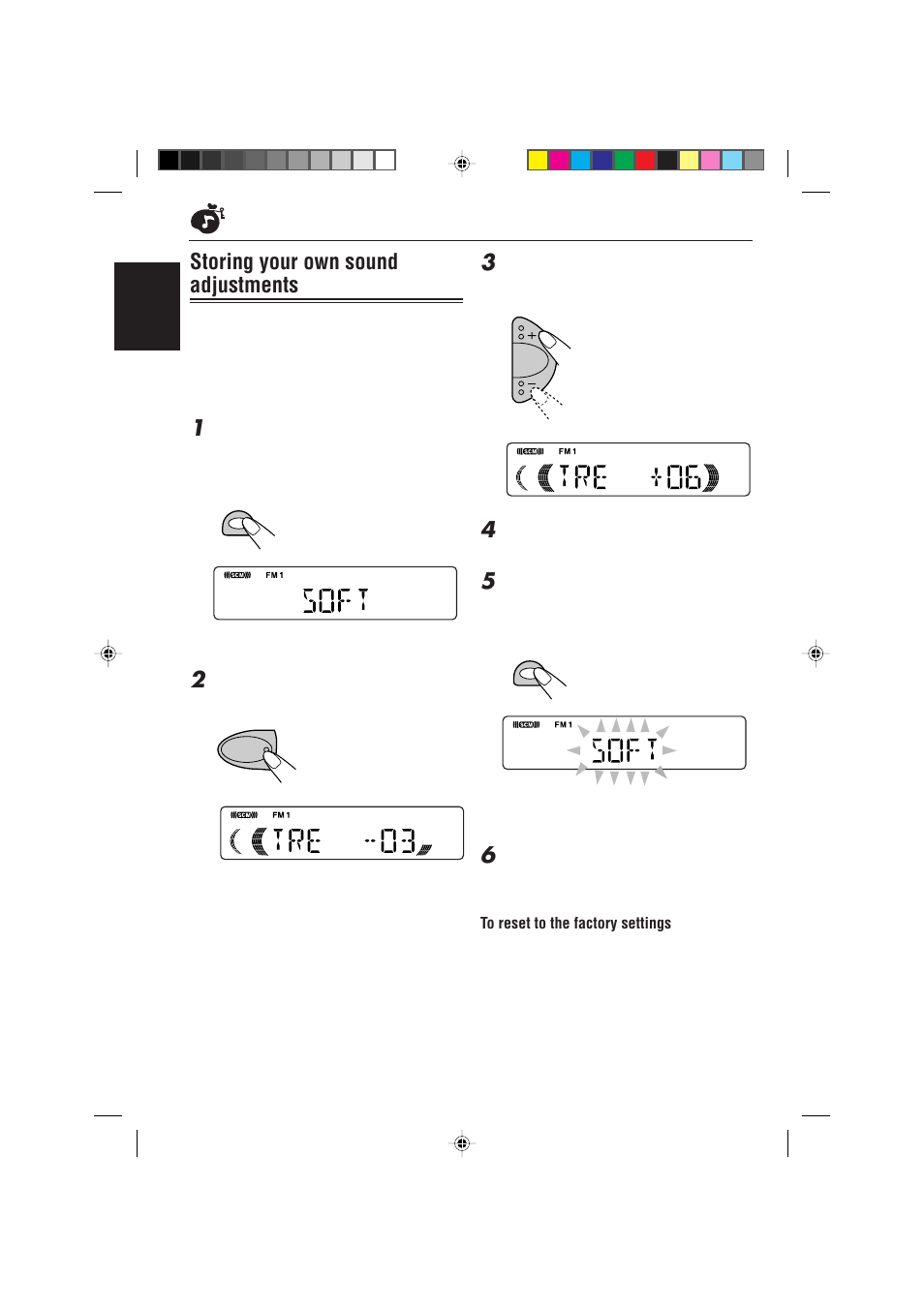 Storing your own sound adjustments | JVC KD-S723R  EN User Manual | Page 22 / 32