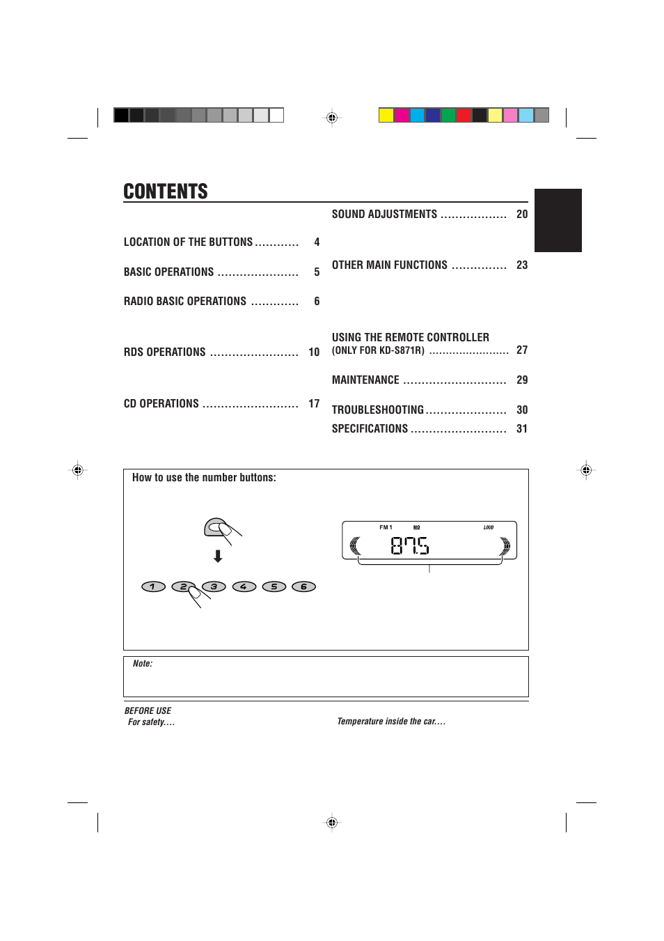 JVC KD-S723R  EN User Manual | Page 3 / 32