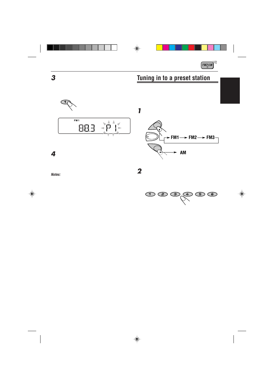 Tuning in to a preset station | JVC KD-S723R  EN User Manual | Page 9 / 32