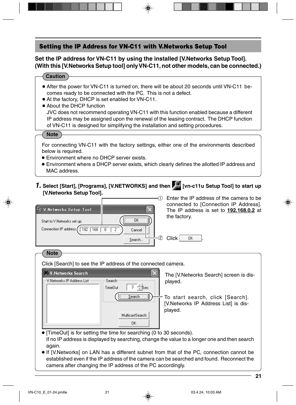JVC VN-C11 User Manual | Page 21 / 32