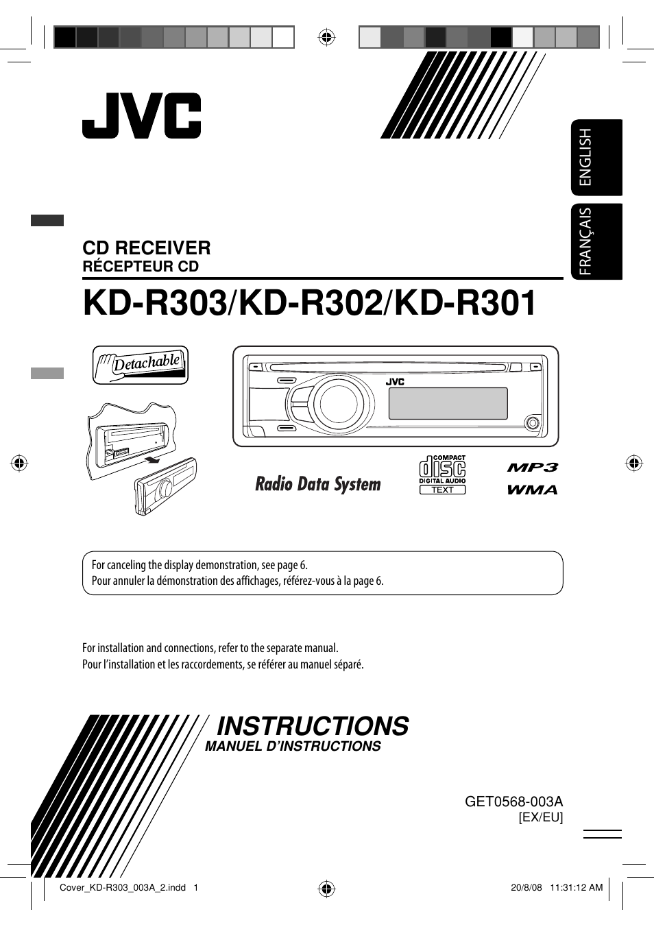 JVC KD-R303 User Manual | 148 pages