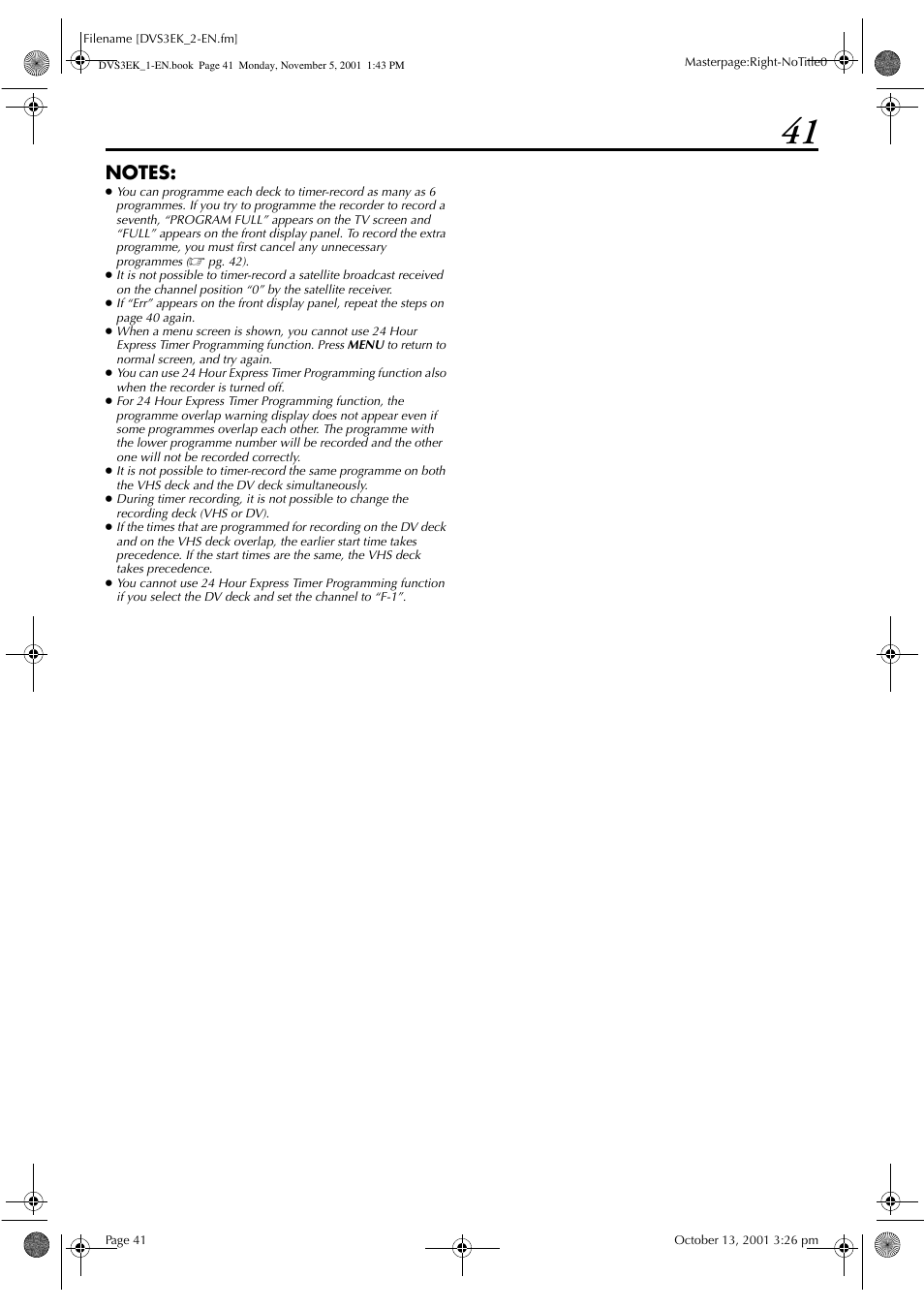 JVC HR-DVS3EK User Manual | Page 41 / 92