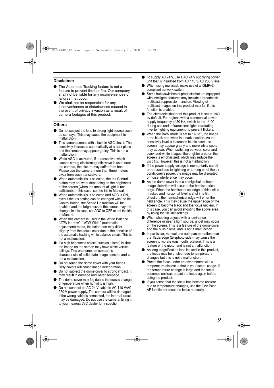 JVC VN-V686U User Manual | Page 9 / 44