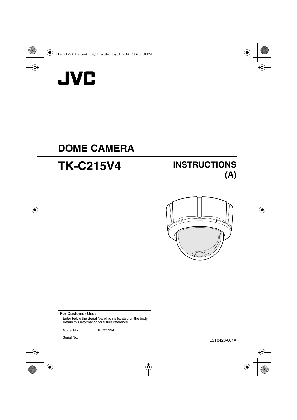 JVC TK-C215V4U User Manual | 24 pages