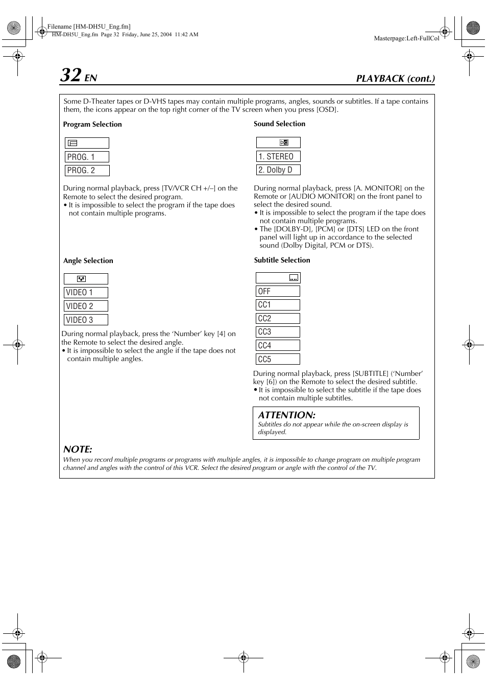 JVC D-VHS User Manual | Page 32 / 92