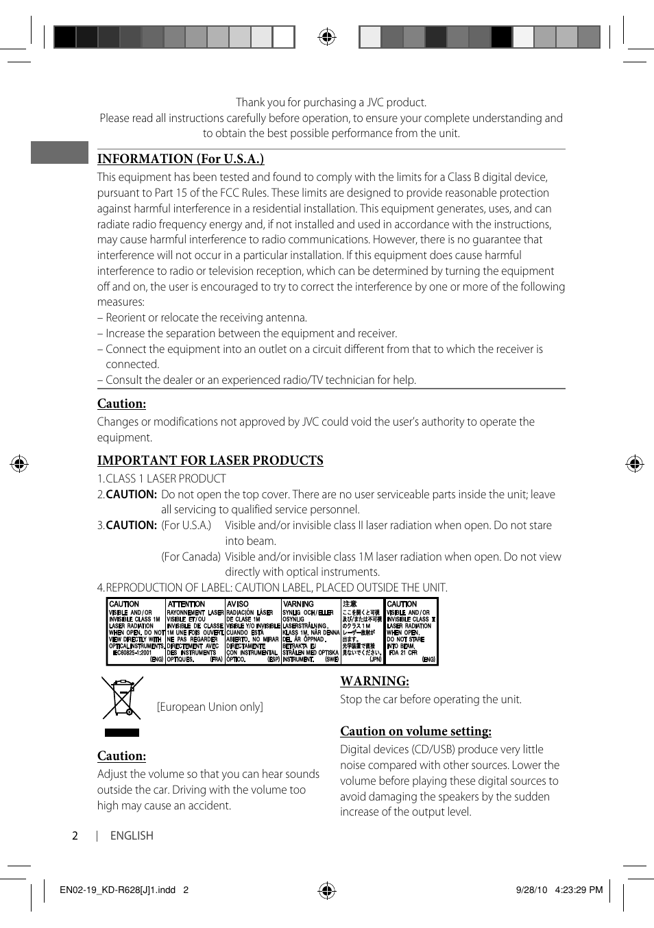 JVC GET0735-001A User Manual | Page 2 / 55