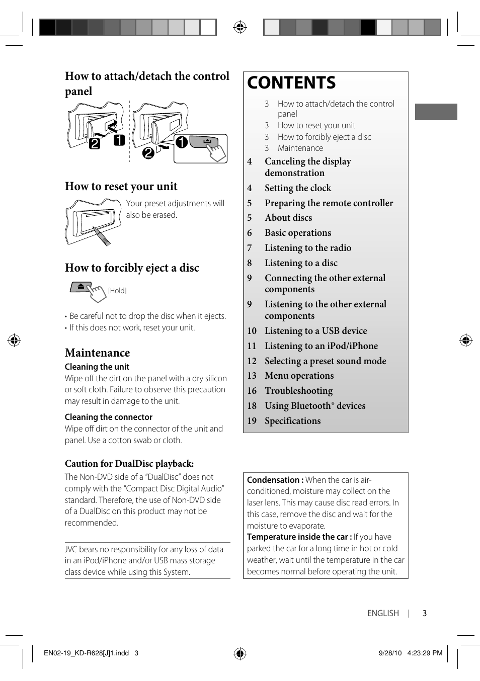 JVC GET0735-001A User Manual | Page 3 / 55