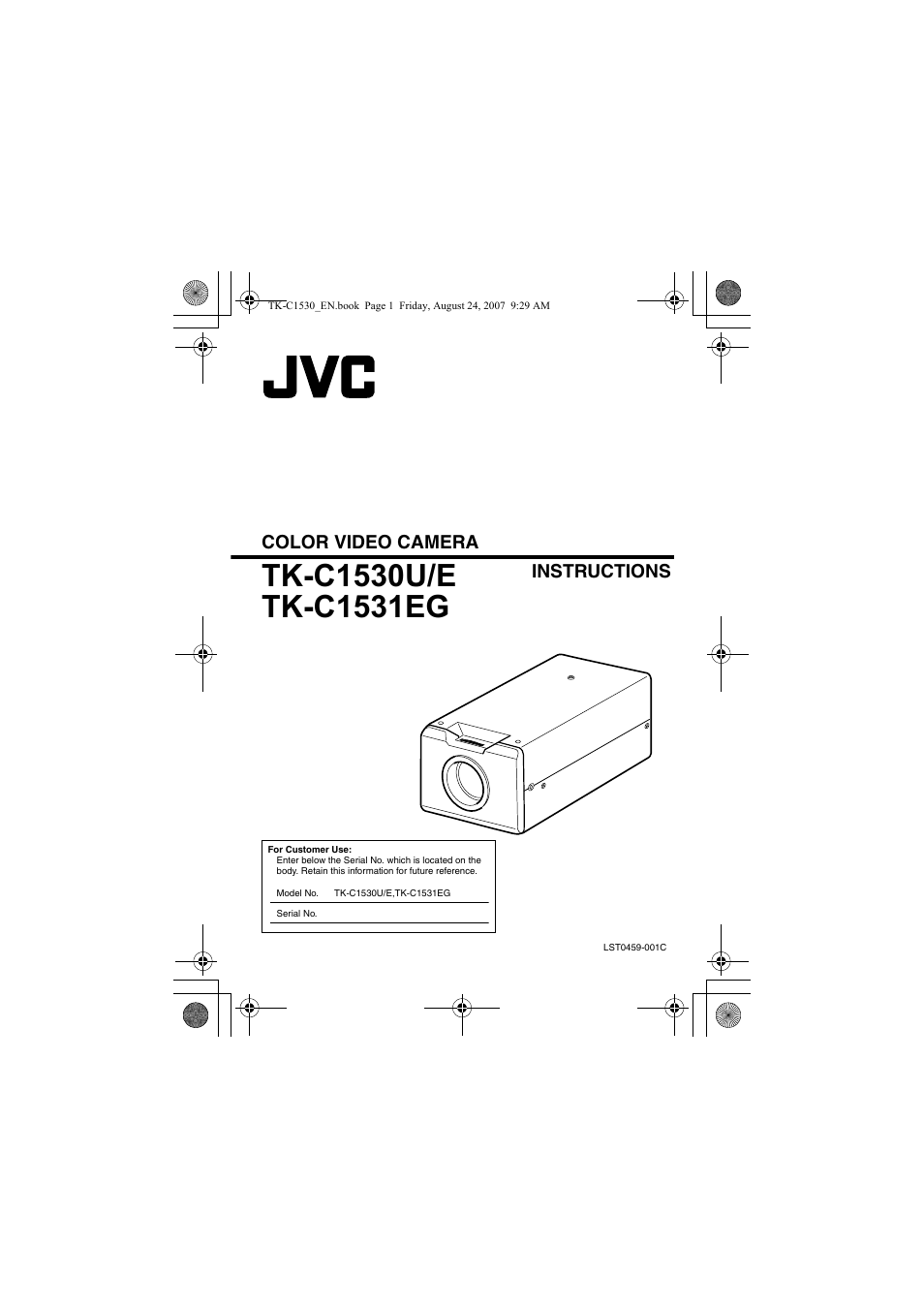JVC TK-C1531EG User Manual | 70 pages