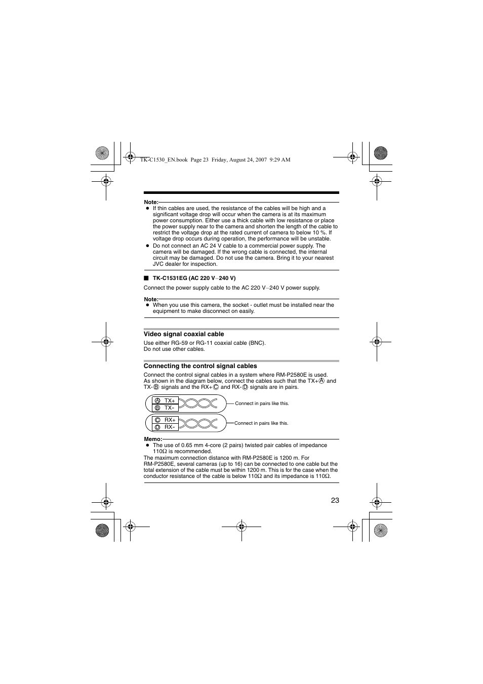 JVC TK-C1531EG User Manual | Page 23 / 70