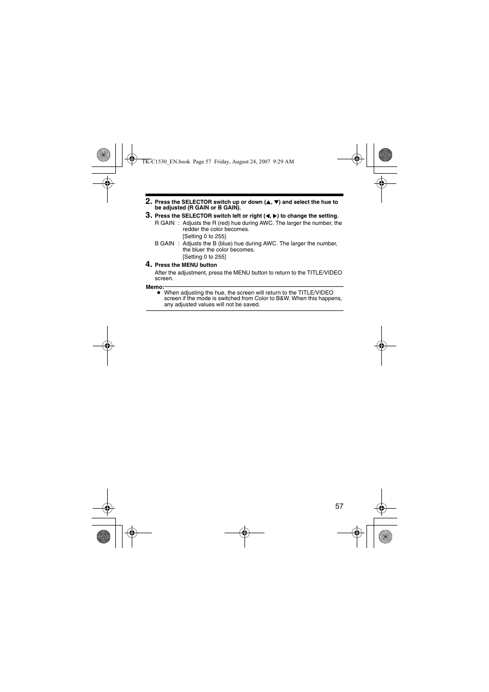 JVC TK-C1531EG User Manual | Page 57 / 70