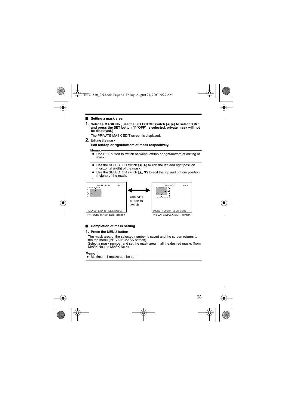 JVC TK-C1531EG User Manual | Page 63 / 70