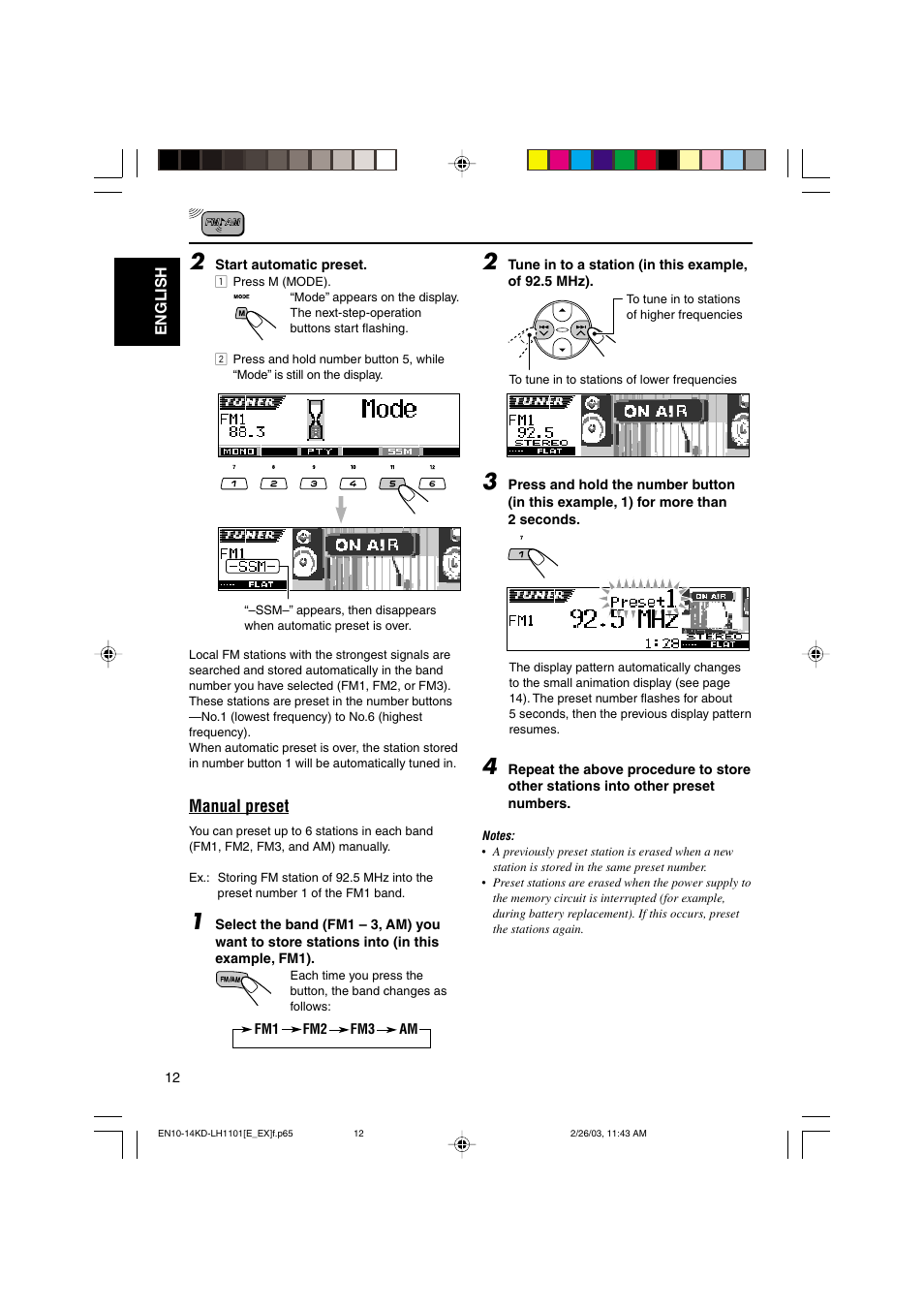 JVC KD-LH1101 User Manual | Page 12 / 62