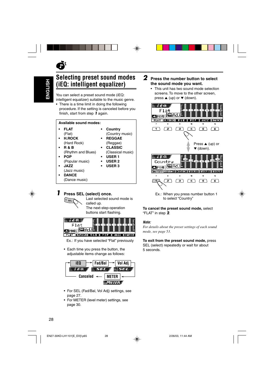 JVC KD-LH1101 User Manual | Page 28 / 62