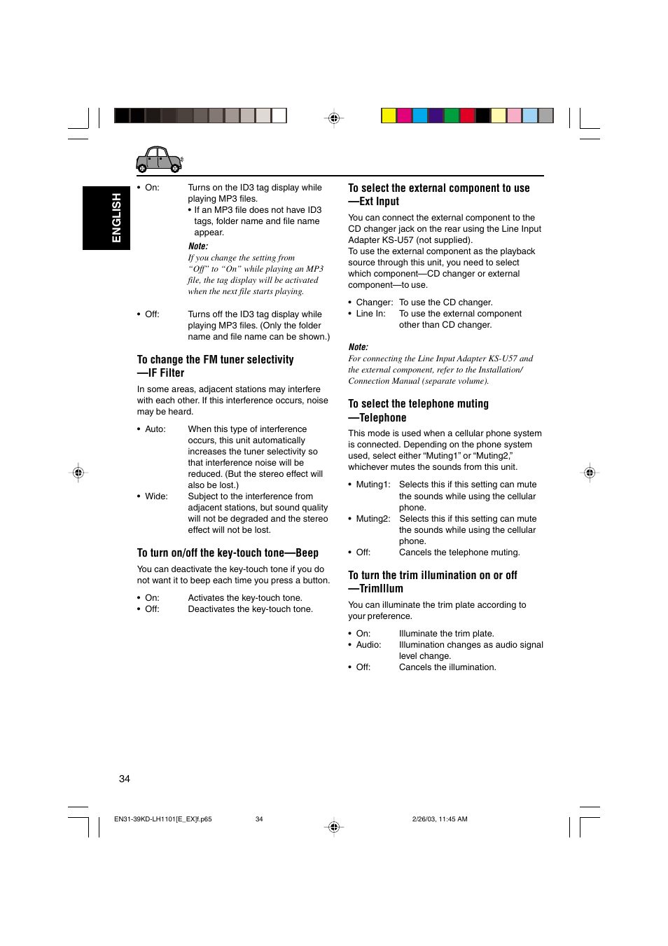 English | JVC KD-LH1101 User Manual | Page 34 / 62